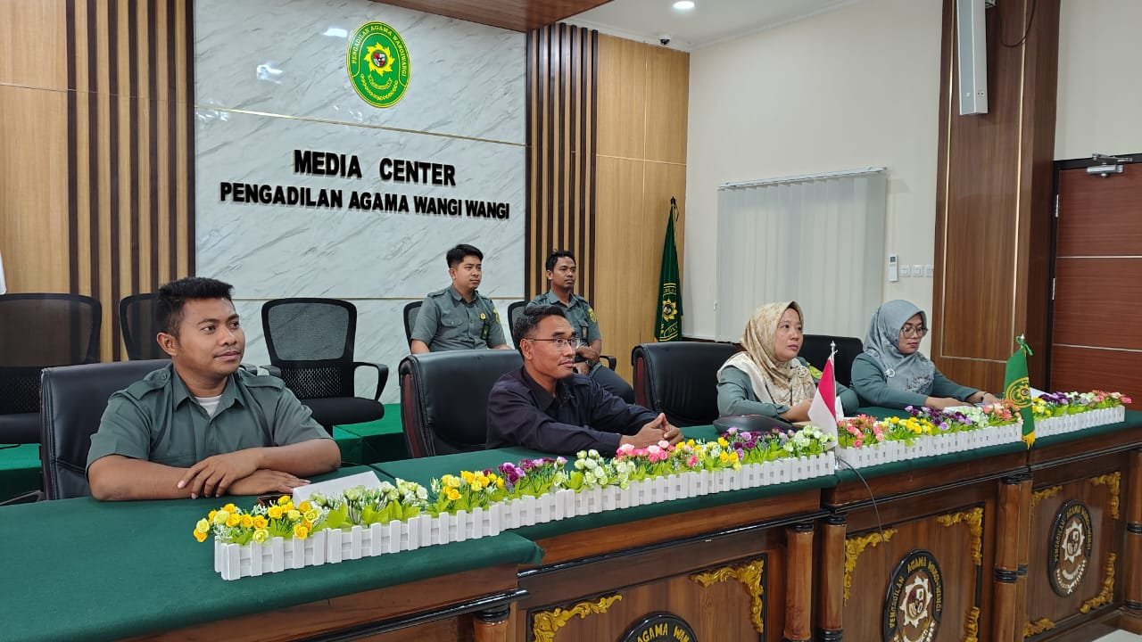 Kegiatan zoom dihadiri sekretaris
